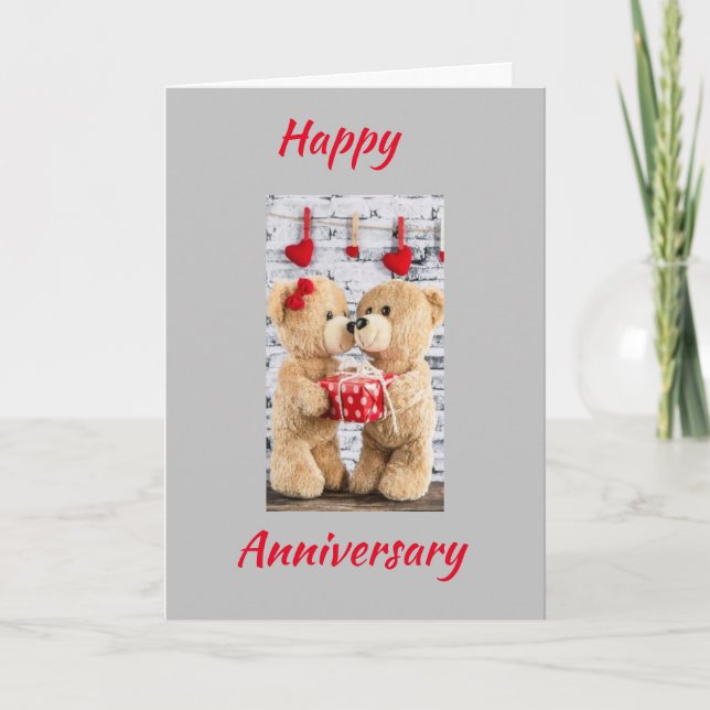 HAPPY "ANNIVERSARY" to **MY HONEYBEAR** Card (Front)