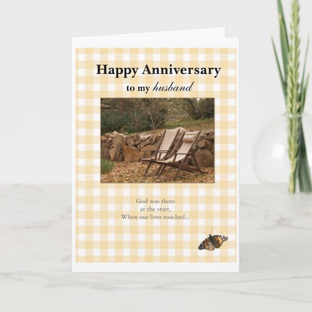 Happy Anniversary, to my, husban Card (Front)