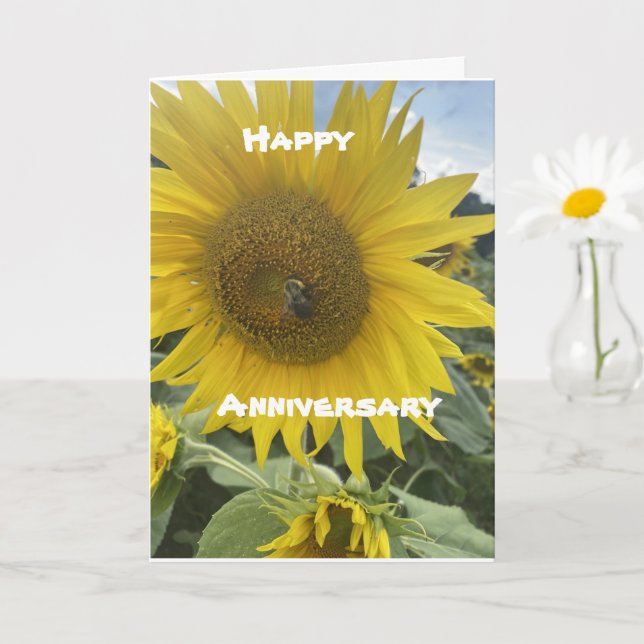 **HAPPY ANNIVERSARY** TO MY WIFE CARD (Small Plant)