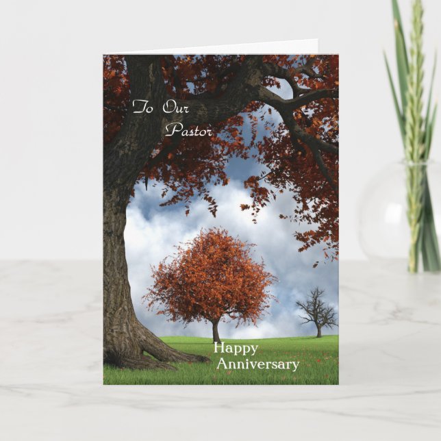 Happy Anniversary "To Our Pastor" Card (Front)