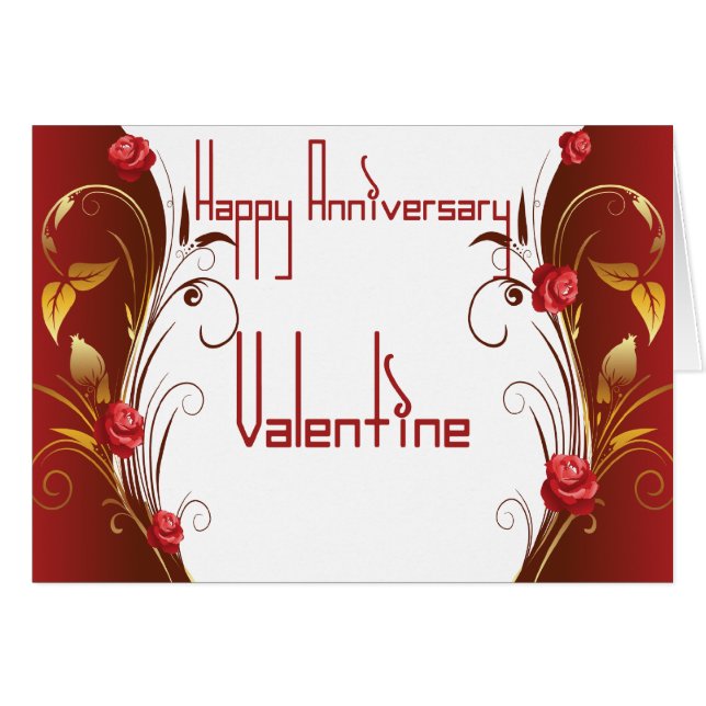 Happy Anniversary Valentine (Front Horizontal)