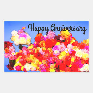 Happy Anniversary Various Dahlias #2-3 Stickers