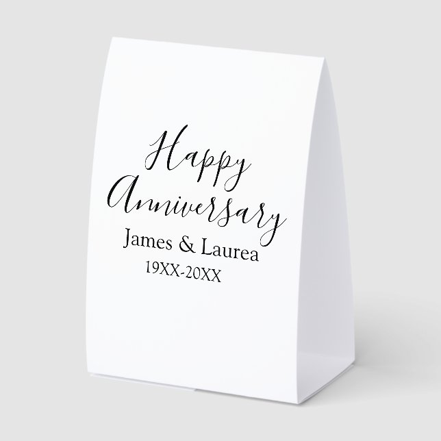 Happy anniversary wedding name date year simple mi (Front)