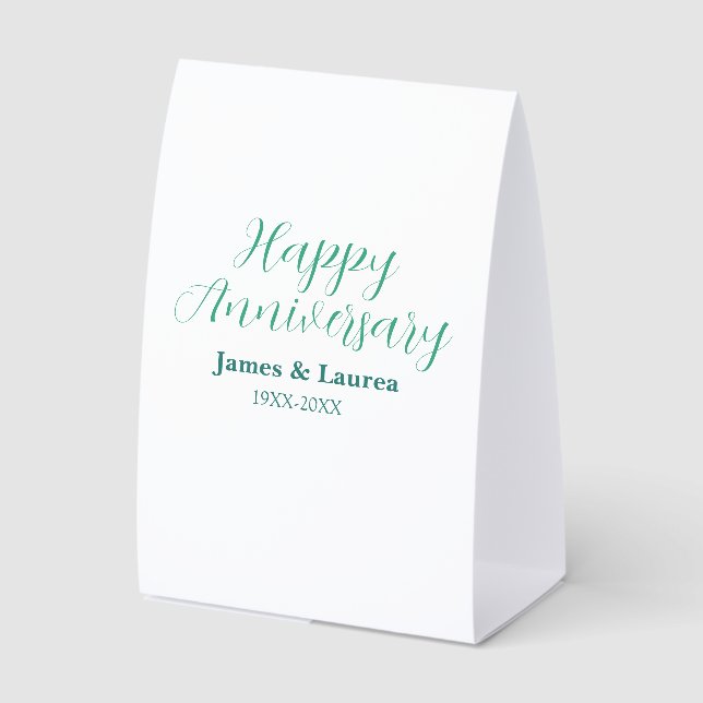 Happy anniversary wedding name date year simple mi (Front)