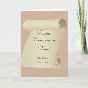 Happy Anniversay Pastor Card