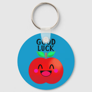 Happy Apple Good Luck Sweet Pure Motivation Key Ring