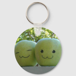 Happy apples key ring