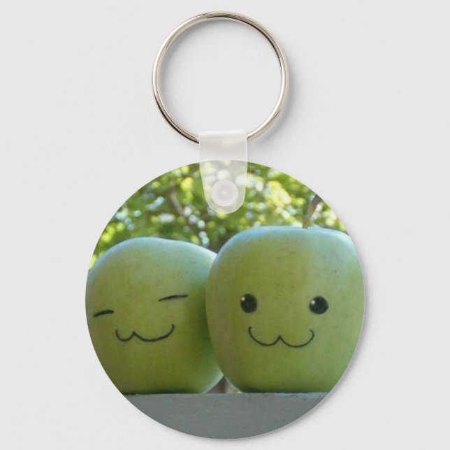 Happy apples key ring (Front)