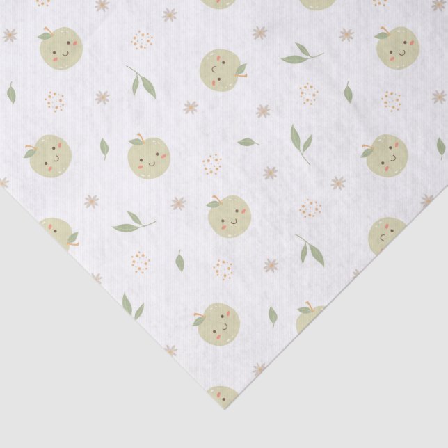 Happy Apples Pattern - Tissue Paper (Detail)