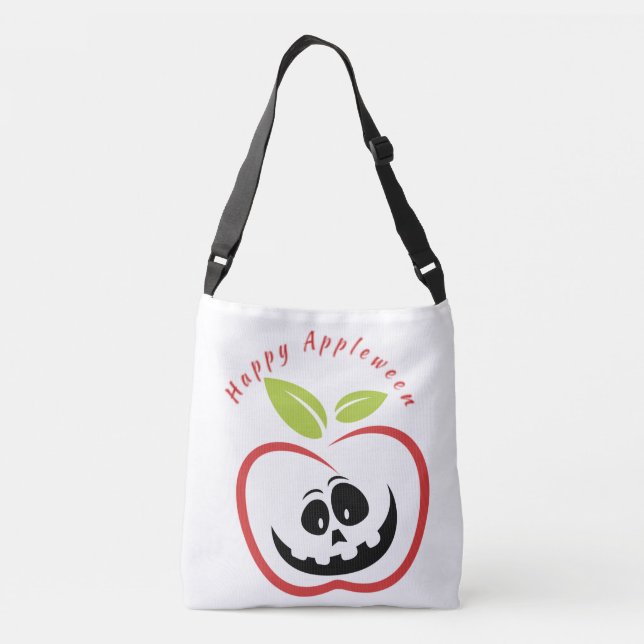 Happy Appleween Jack O'lantern Thunder_Cove Crossbody Bag (Back)