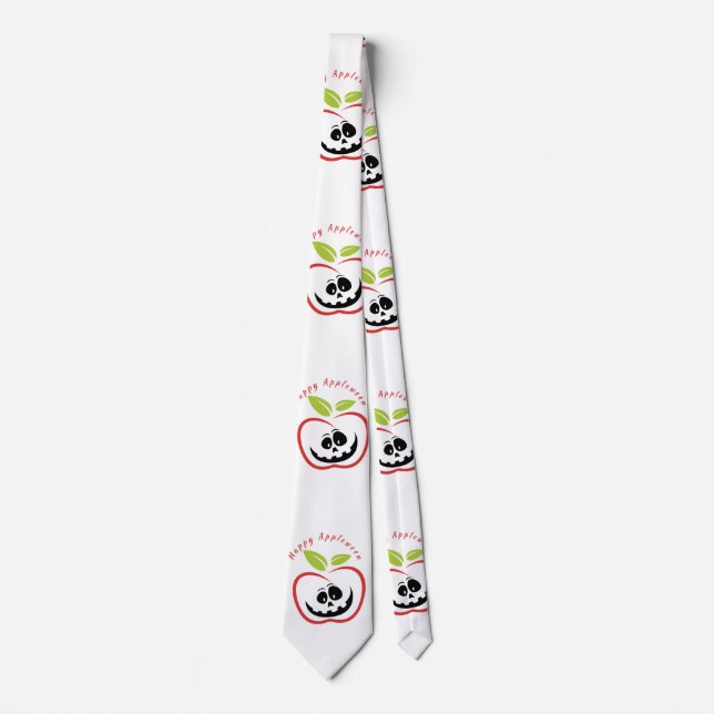 Happy Appleween Jack O'lantern Thunder_Cove Tie (Front)