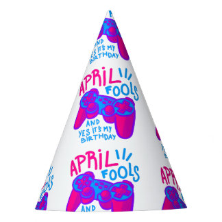 happy April Fools Day birthday gamer Party Hat