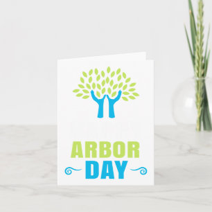 Happy Arbor Day Earth Day Recycling Save Environme Card
