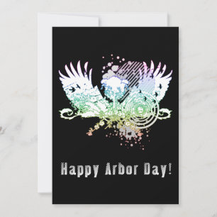 Happy Arbor Day hi-fi tree Invitation