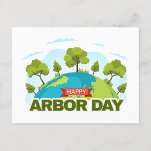 Happy Arbor Day  Postcard