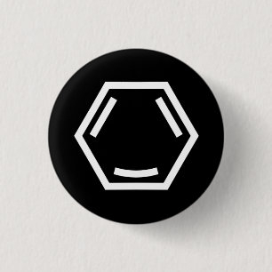 Happy Arene (single, white) 3 Cm Round Badge