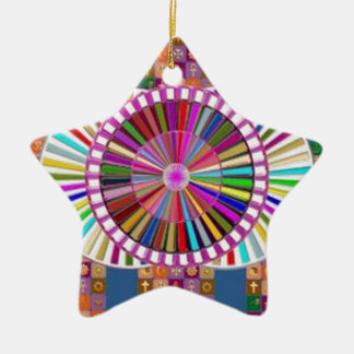 HAPPY ART: CHRISTMAS HOLIDAYS FESTIVALS CERAMIC ORNAMENT