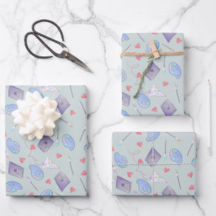 Happy Art Supplies Wrapping Paper Sheet