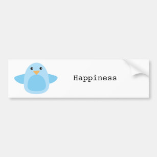 Happy as a Bluebird Bumper Sticker