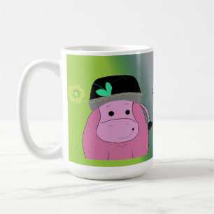 Happy as a Hippo - Hippopotamus Coffee Mug