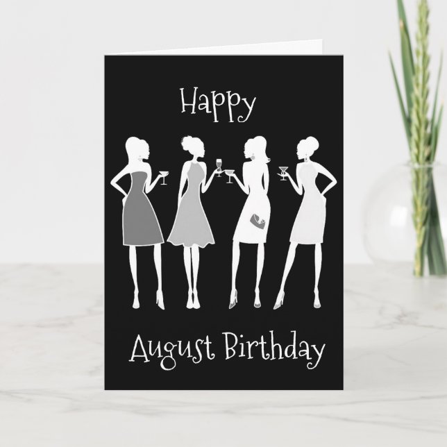 HAPPY ***AUGUST BIRTHDAY*** TO YOU! CARD (Front)