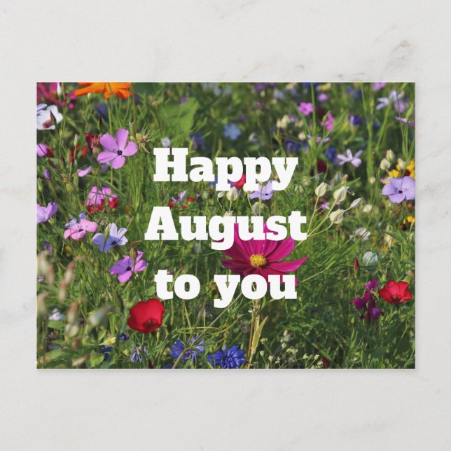 Happy August Postcard (Front)