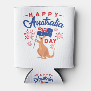 Happy Australia Day Can Cooler