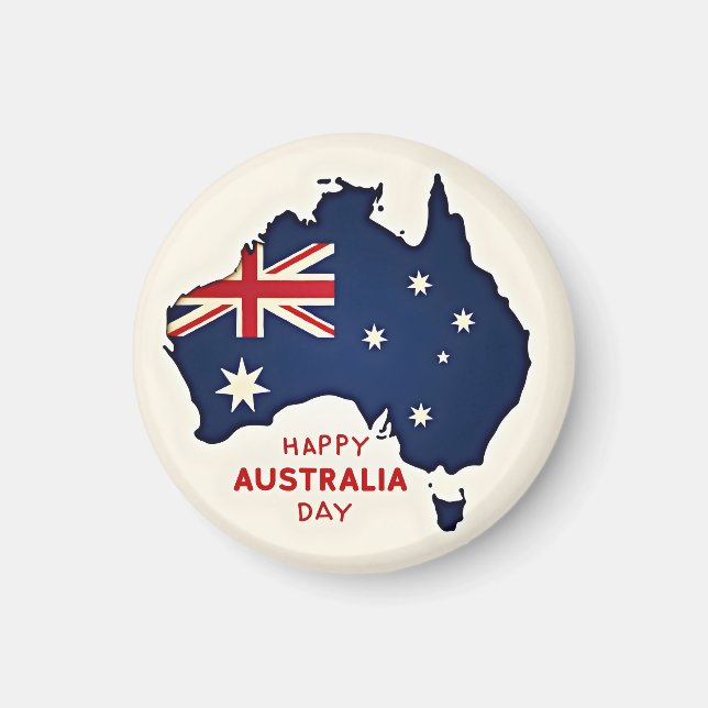 Happy Australia Day Magnet (Front)