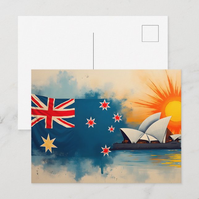 Happy Australia Day Postcard (Front/Back)