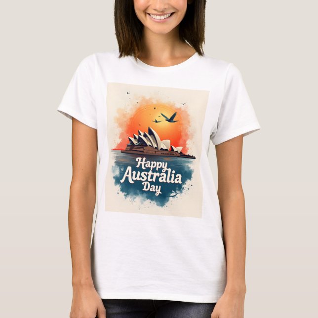 Happy Australia Day T-Shirt (Front)