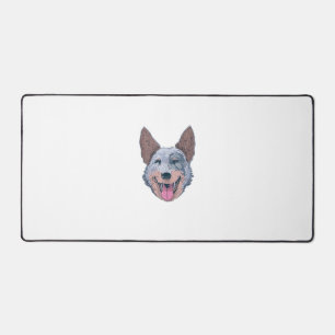 Happy Australian Cattle Dog  Desk Mat