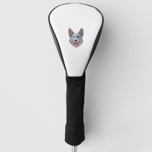 Happy Australian Cattle Dog Golf Head Cover
