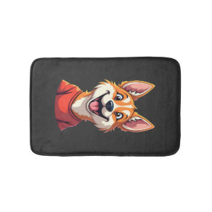 Happy Australian Cattle Dog Tank Top Bath Mat