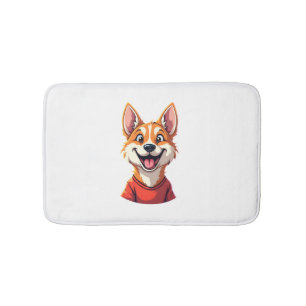 Happy Australian Cattle Dog Tank Top Bath Mat