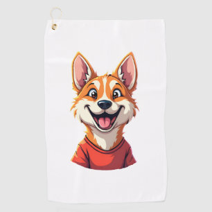 Happy Australian Cattle Dog Tank Top Golf Towel