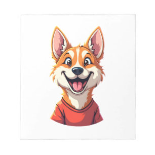 Happy Australian Cattle Dog Tank Top Notepad