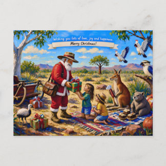 ~ HAPPY AUSTRALIAN Christmas Greeting ~ Holiday Postcard