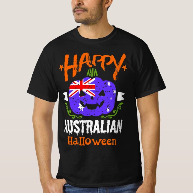 Happy Australian Halloween T-Shirt (Front)