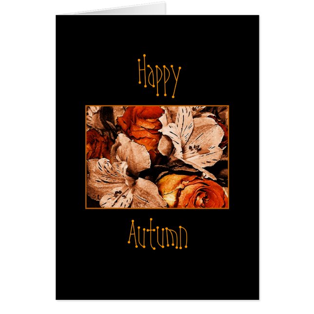 Happy  Autumn card (Front)
