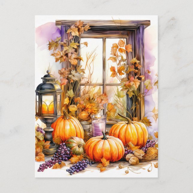 Happy Autumn | Enjoy the Fall Weather Postcard (Front)