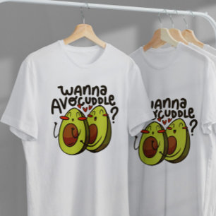Happy Avocado Cartoon Food  T-Shirt