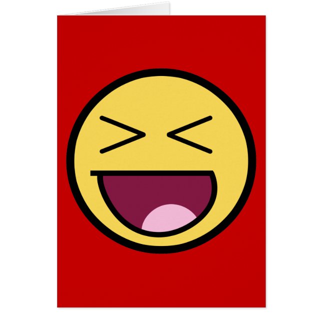 Happy Awesome Face Card (Front)