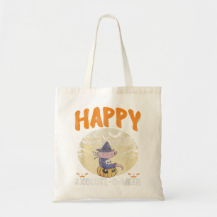Happy Axolotl-O-Ween Cute Halloween Axolotl Hallow Tote Bag