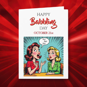 Happy Babbling Day   October 21st Card
