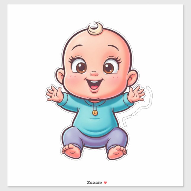 Happy Baby Cartoon (Sheet)