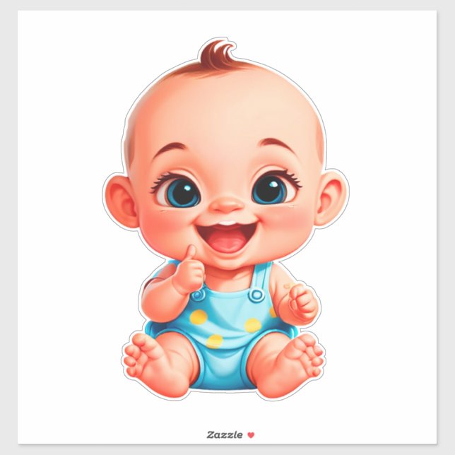 Happy Baby Cartoon (Sheet)