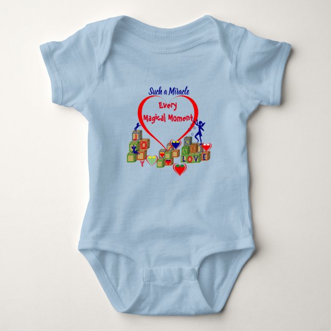 Happy Baby - Fun Blue Baby Bodysuit (Front)