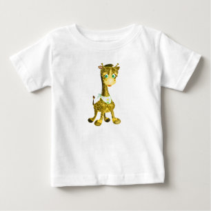 Happy Baby Giraffe Baby T-shirt - Painting
