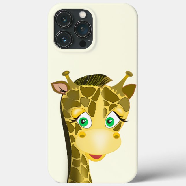 Happy Baby Giraffe Funny iPhone Case (Back)