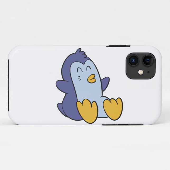 Happy Baby penguin | choose background colour Case-Mate iPhone Case (Back (Horizontal))